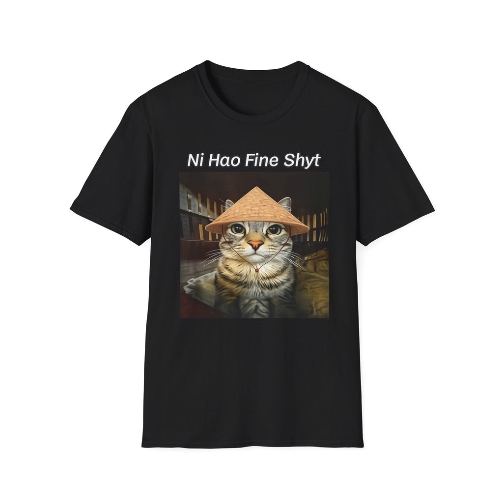 Ni Hao Fine Shyt Cat T-Shirt